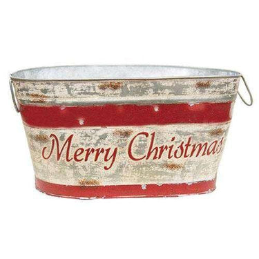 2/Set, Merry Christmas Wash Tubs - The Fox Decor
